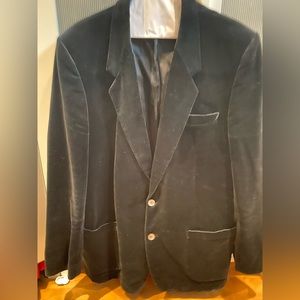 Vintage black velvet men's blazer